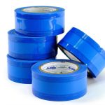 Stacked rolls of Marcy edge tape