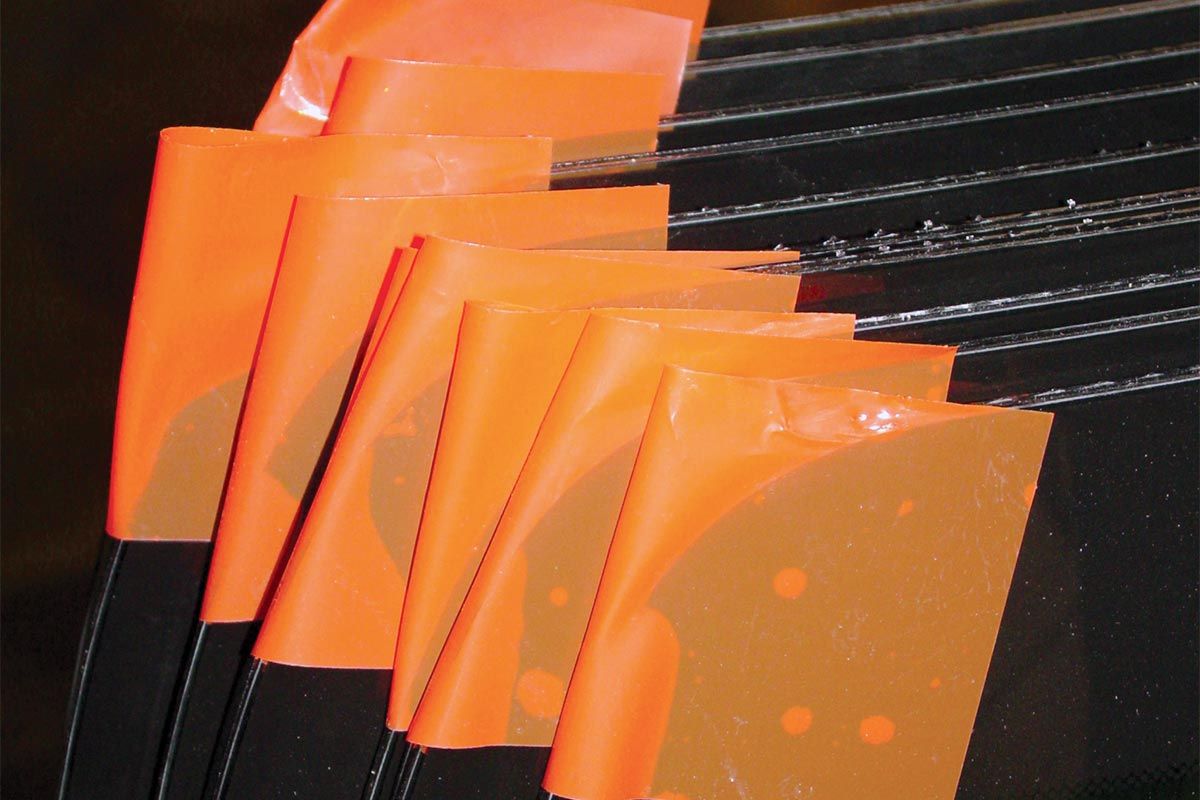 Marcy Tip Tape on auto glass corners