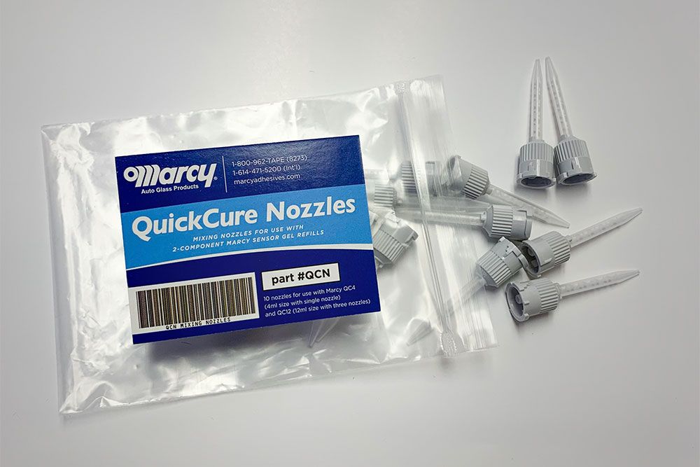 QuickCure replacement nozzles and packaging