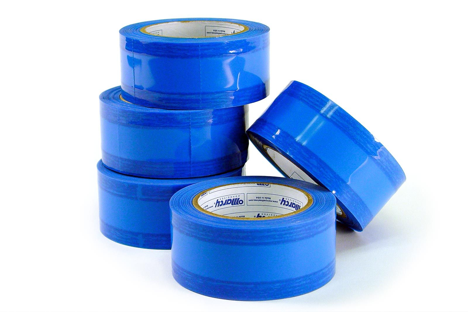 Stacked rolls of Marcy edge tape